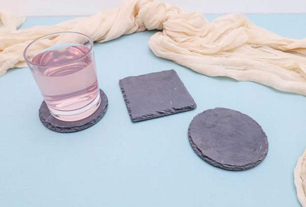 SQUARE Slate Coasters- Set of 2