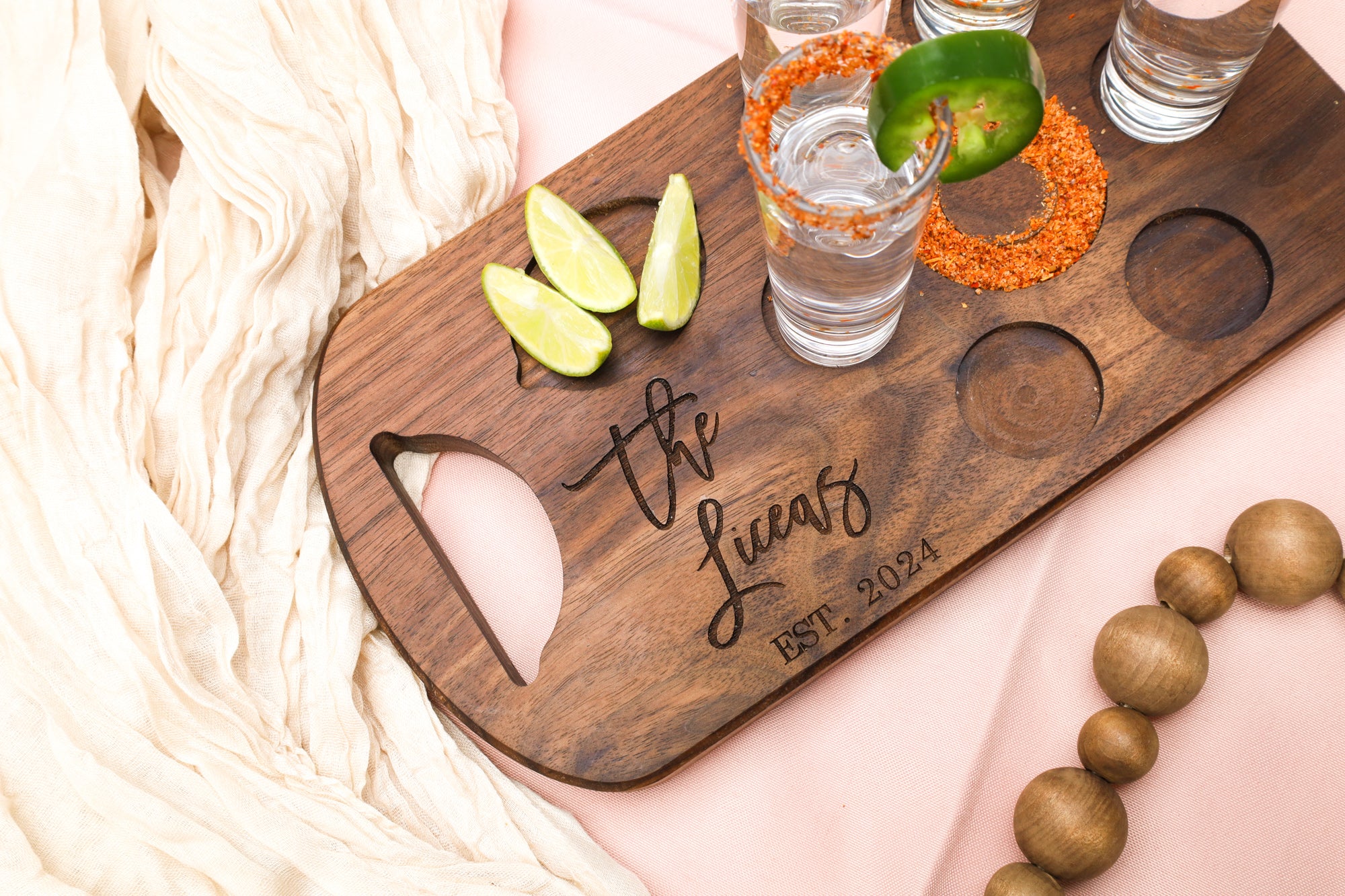 Premium 3/4" Hardwood Tequila Board