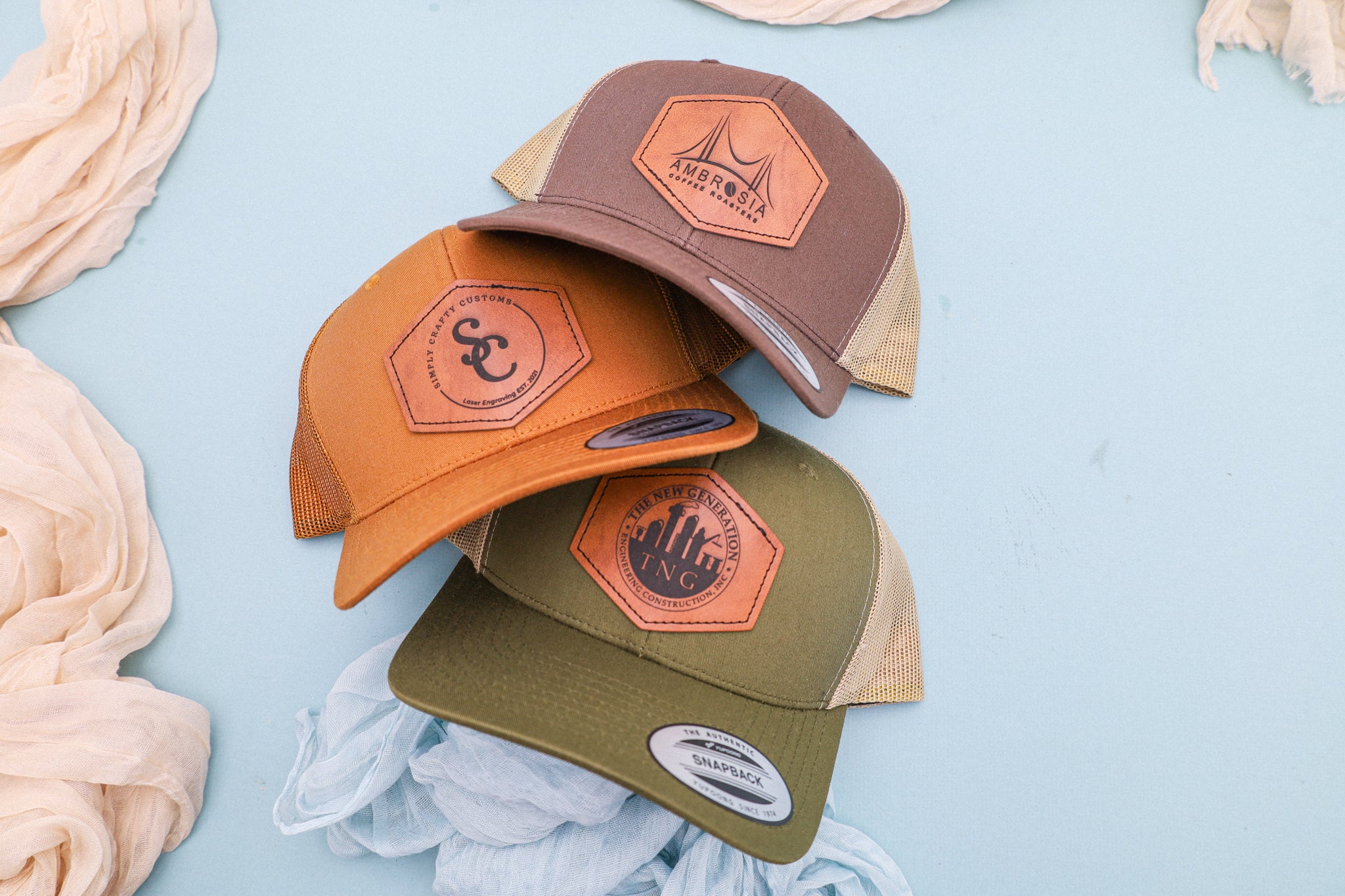 Leather Patch Hats-Wholesale