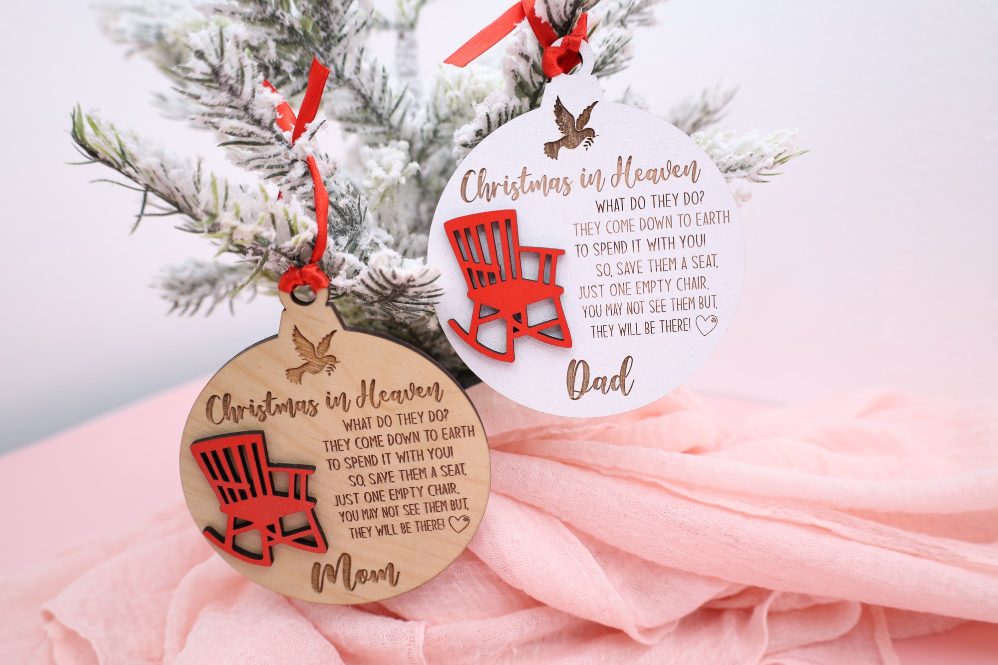 Christmas In Heaven Ornament,Bereavement Gift, Memorial Gift