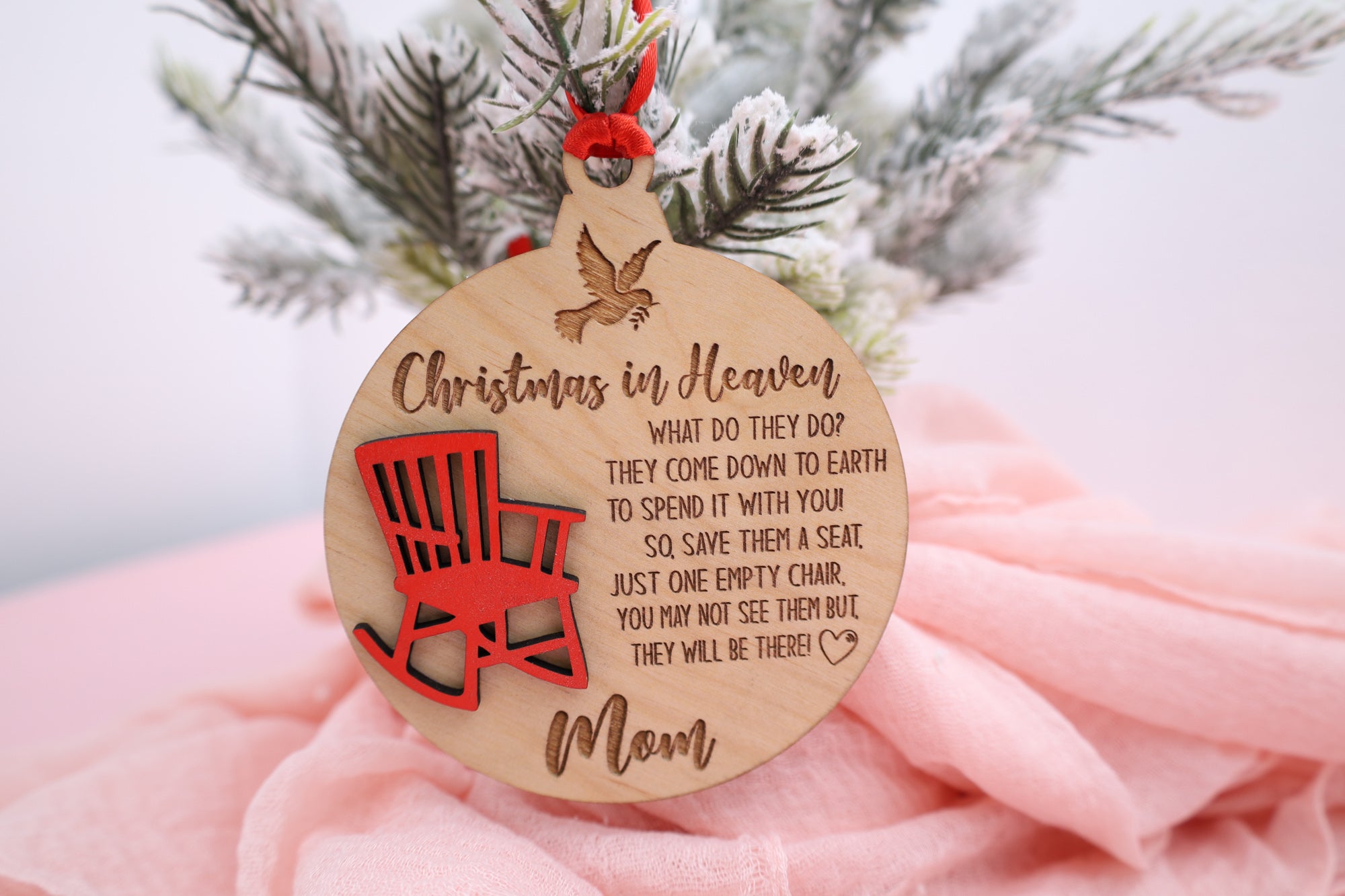 Christmas In Heaven Ornament,Bereavement Gift, Memorial Gift