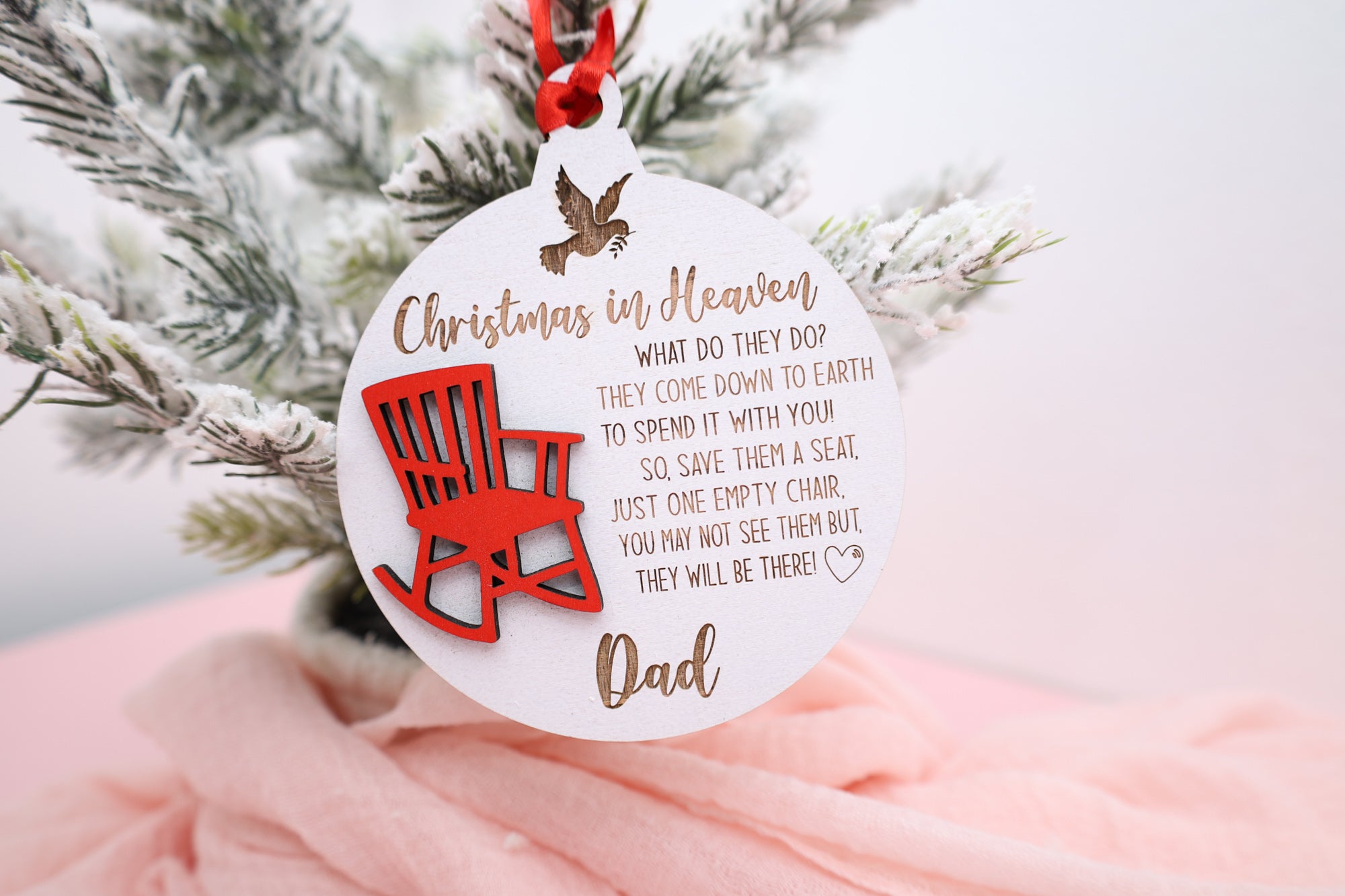 Christmas In Heaven Ornament,Bereavement Gift, Memorial Gift