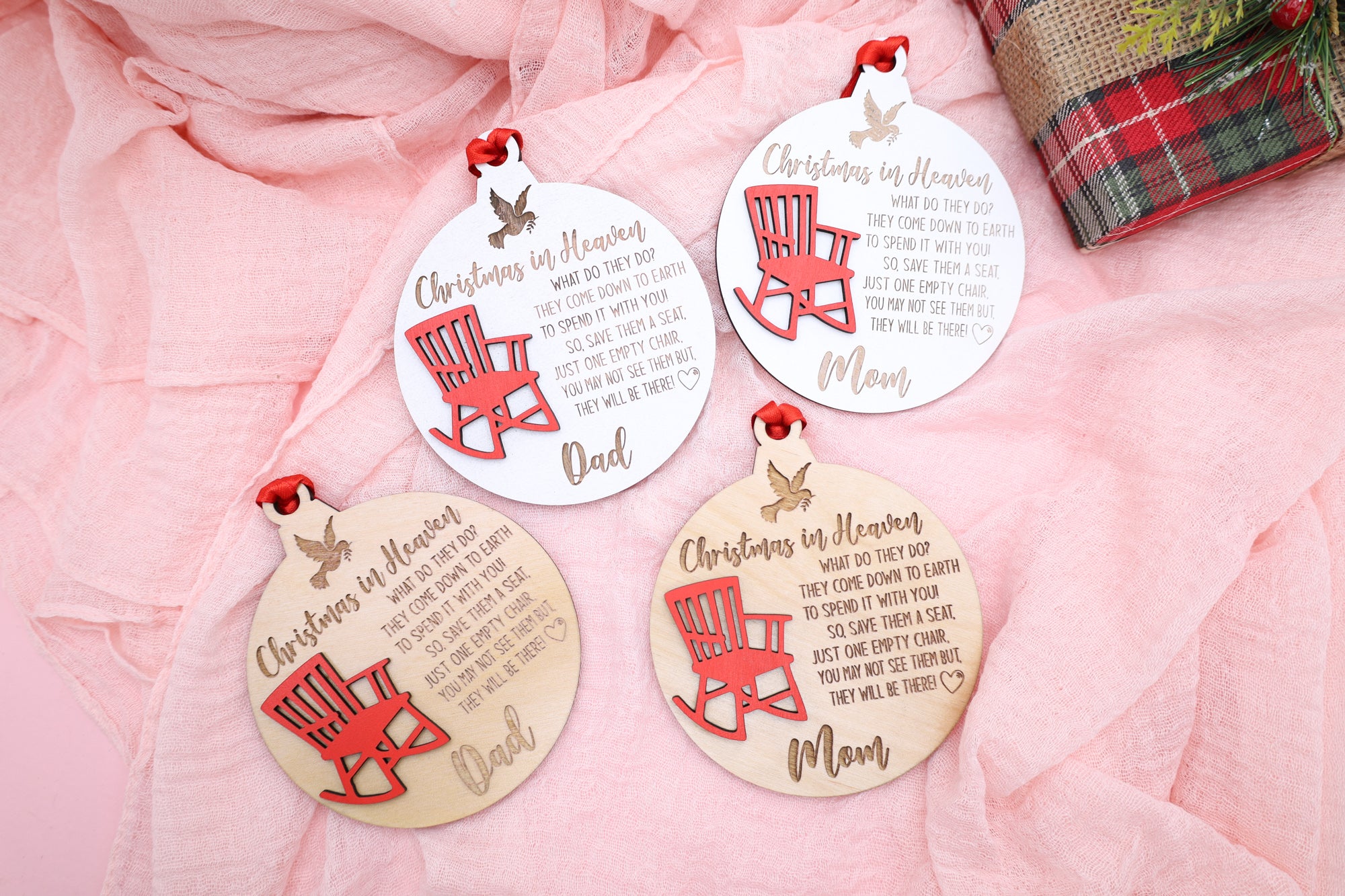 Christmas In Heaven Ornament,Bereavement Gift, Memorial Gift