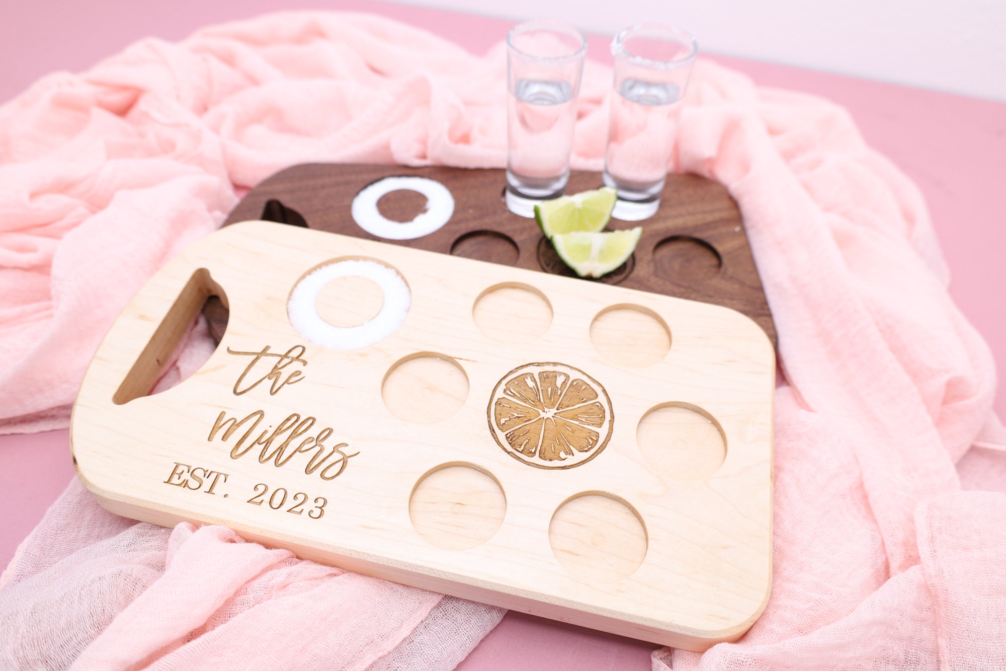 Personalized Custom Tequila Board,Gift for Drinker,Tequila Flight Board