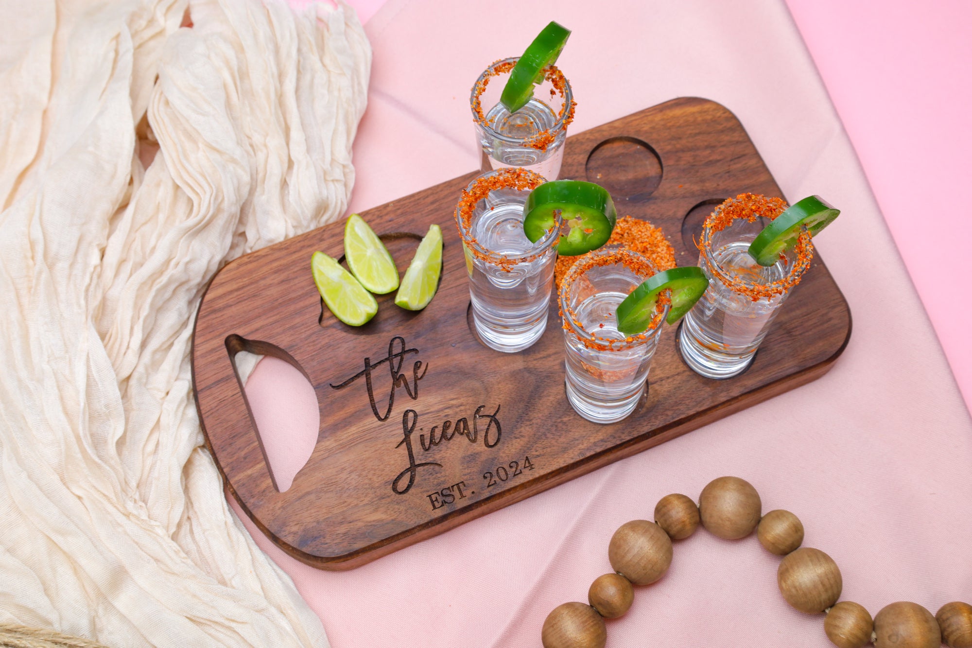 Premium 3/4" Hardwood Tequila Board